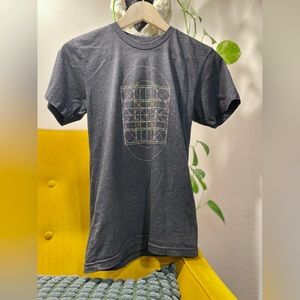 American Apparel The 50/50 Shirt Gray Graphic T-Shirt
